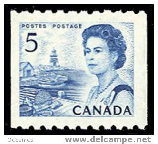 Canada (Scott No. 468 - Reine Elizabeth / Queen Elizabeth) [**] Roulette / Coil - Rollen