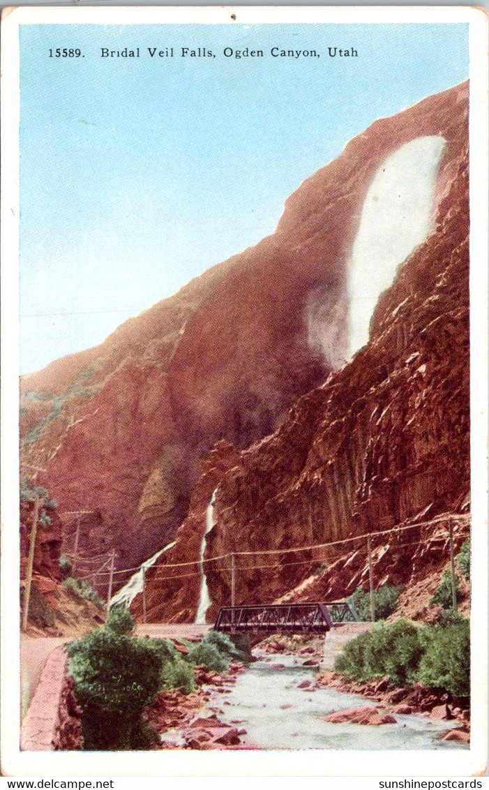 Utah Ogden Canyon Bridal Veil Falls - Ogden