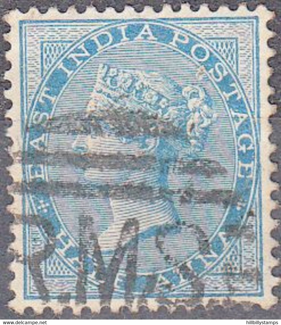 INDIA  SCOTT NO 31  USED    YEAR  1873 - 1858-79 Compagnie Des Indes & Gouvernement De La Reine