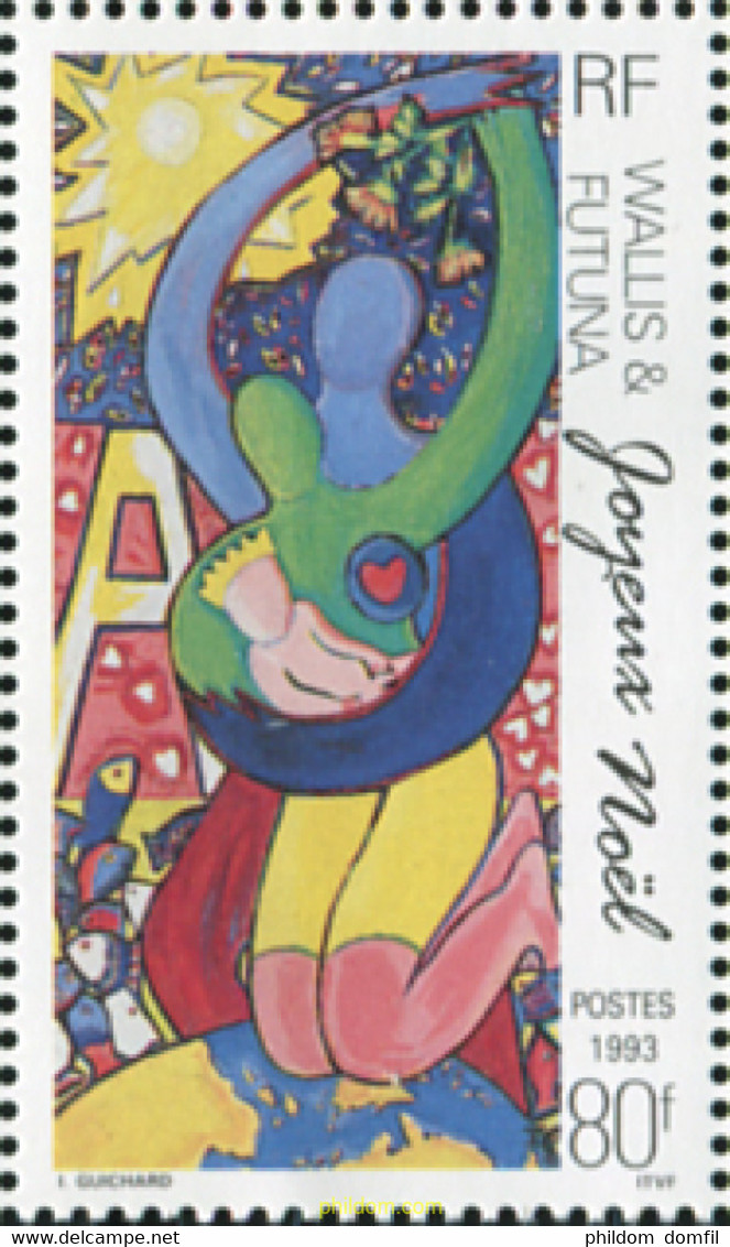 574713 MNH WALLIS Y FUTUNA 1993 NAVIDAD - Gebruikt