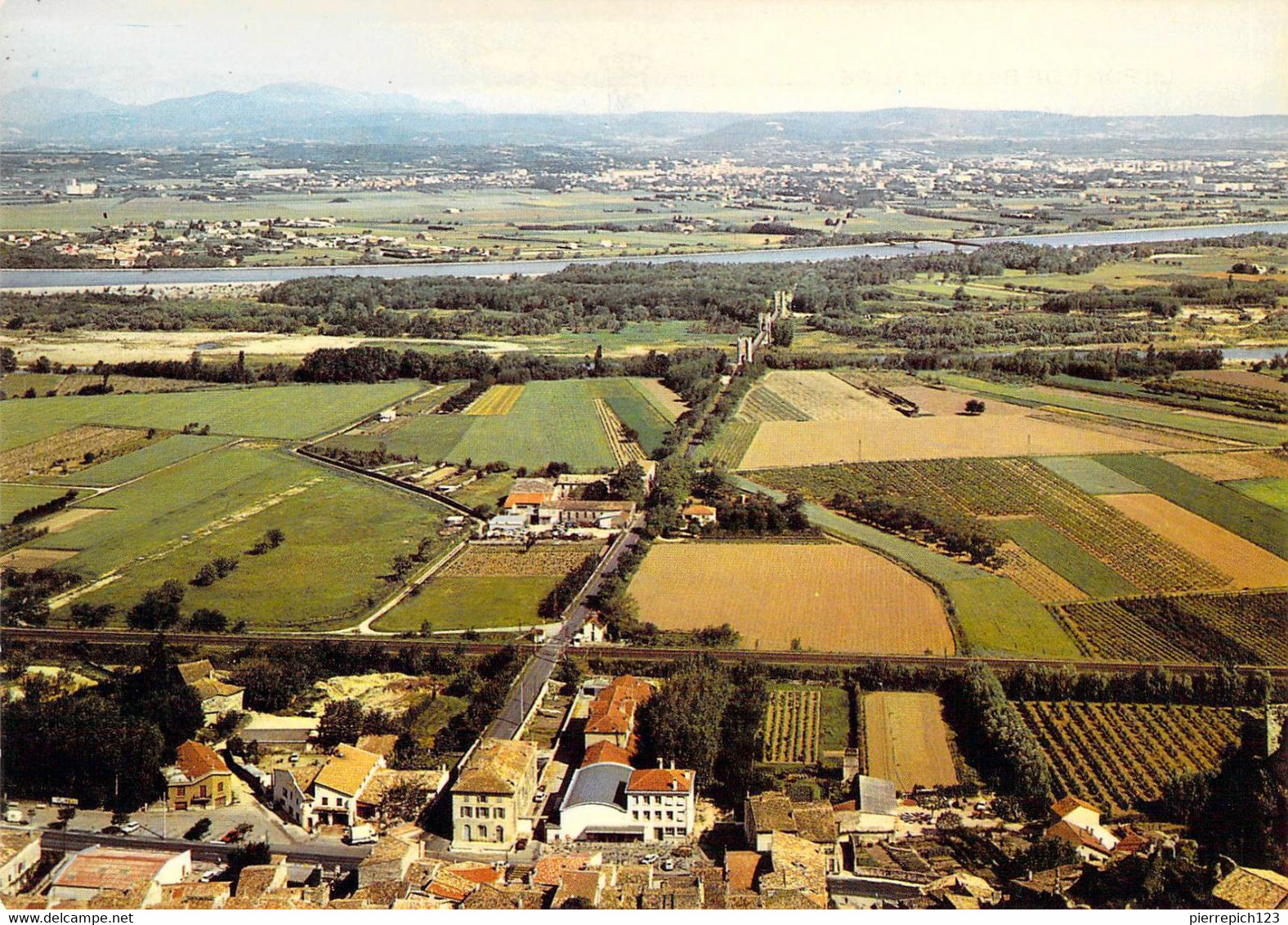 07 - Rochemaure - Le Pont - Au Fond : Montélimar - Vue Aérienne - Rochemaure