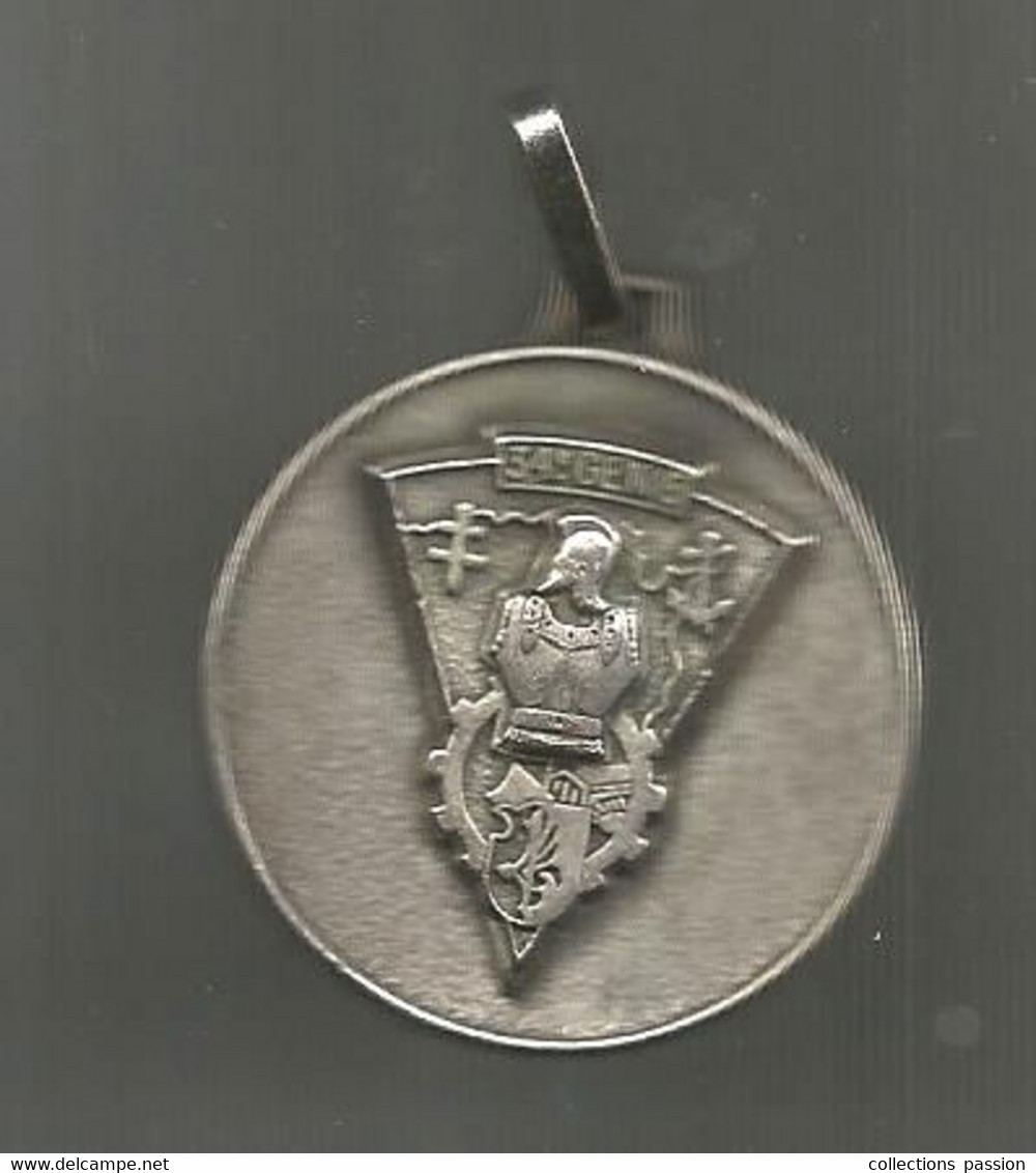 JC, Médaille ,  Militaria ,  34 E GENIE, 2 Scans , Delsart Sens , Frais Fr 1.85 E - Frankrijk