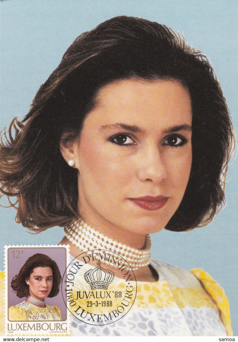 Luxembourg CM 1988 1146 Expo Philatélique Juvalux Grande-Duchesse Maria-Thérèsa - Cartes Maximum