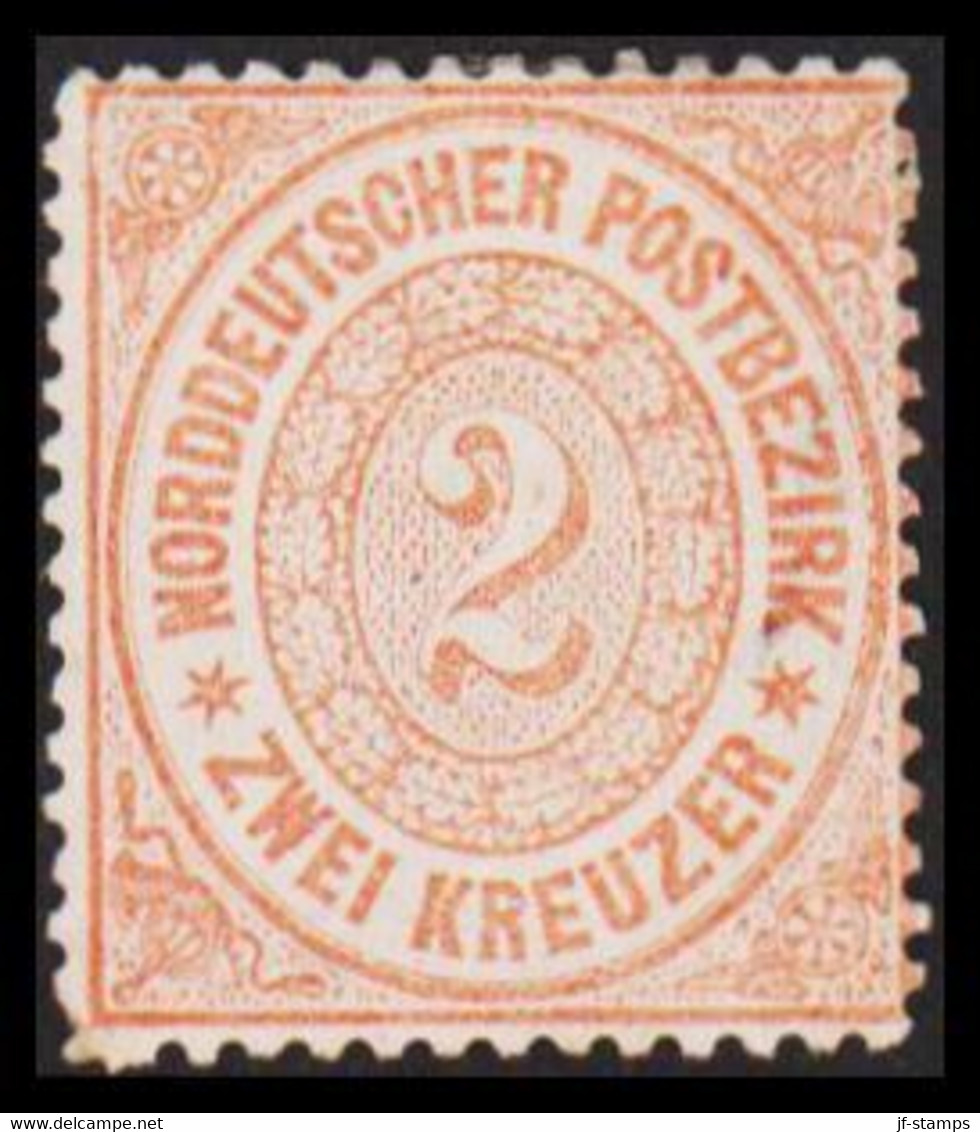 1869. NORDDEUTSCHER POSTBEZIRK.  2 KREUZER. No Gum.  - JF530149 - Neufs