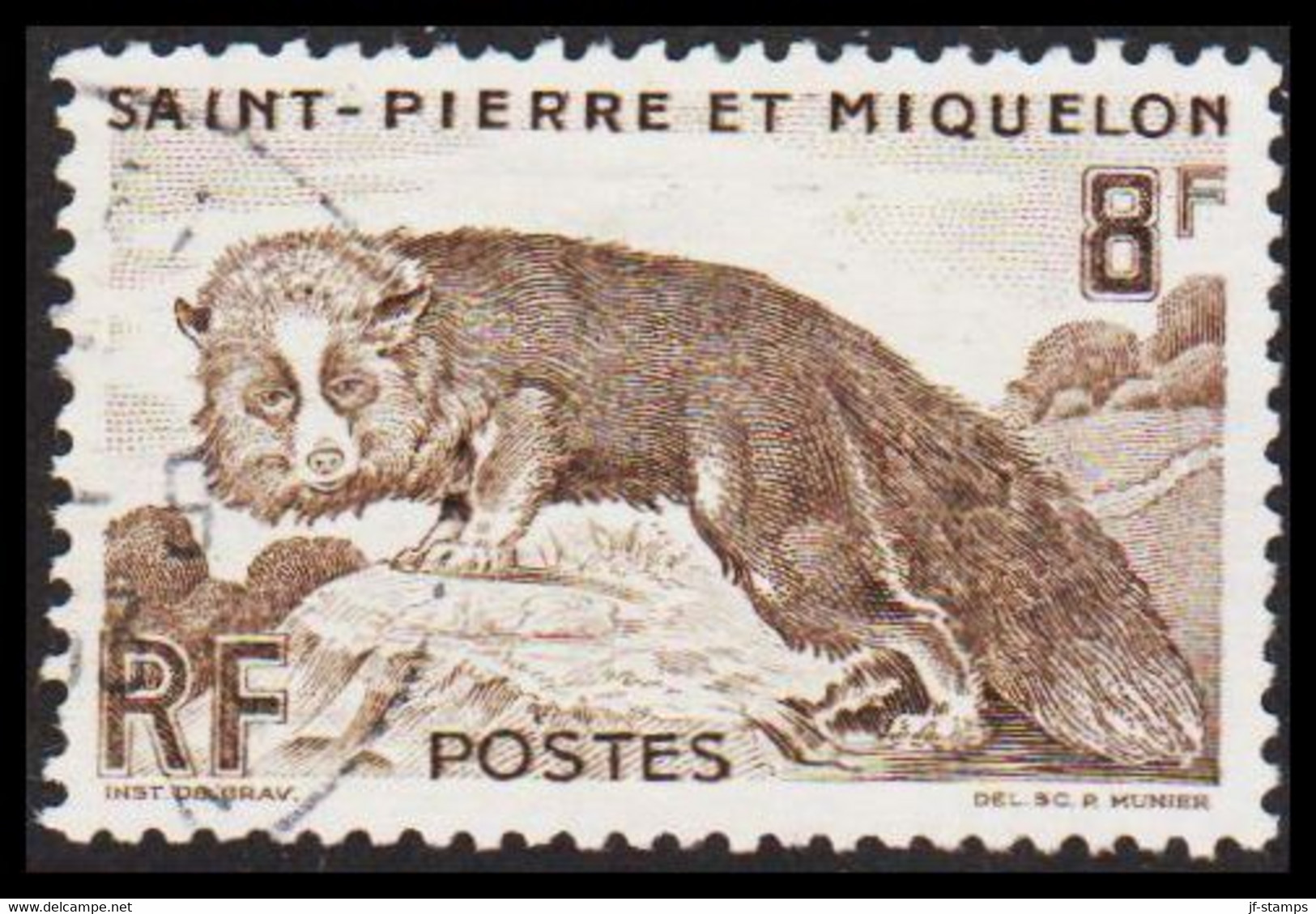 1947. SAINT-PIERRE-MIQUELON. Nature 8 F. - JF530173 - Cartas & Documentos