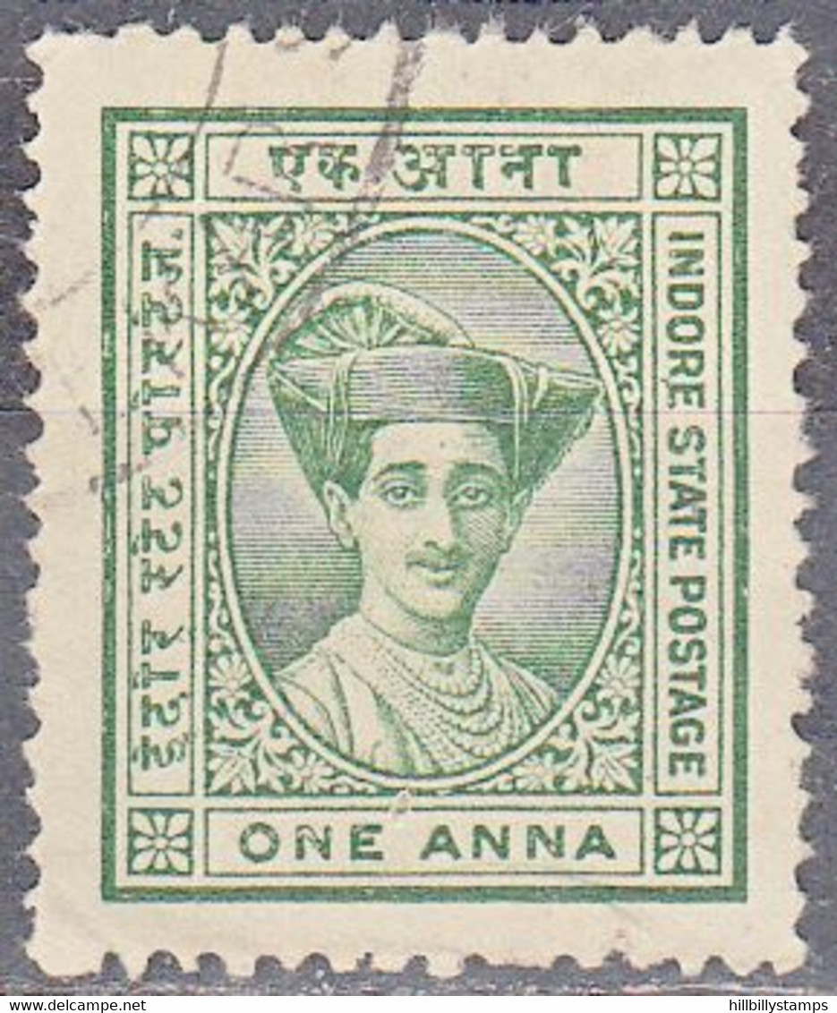 INDIA--INDORE  SCOTT NO 17  USED    YEAR  1928 - Holkar