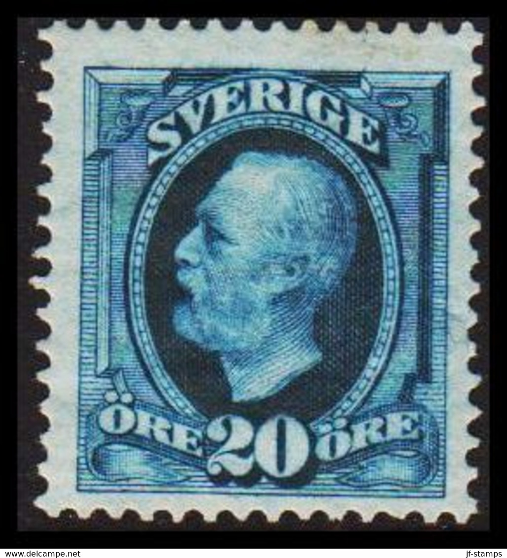 1891. Oscar II. 20 öre Blue. Never Hinged. (Michel 45a) - JF530216 - Ongebruikt