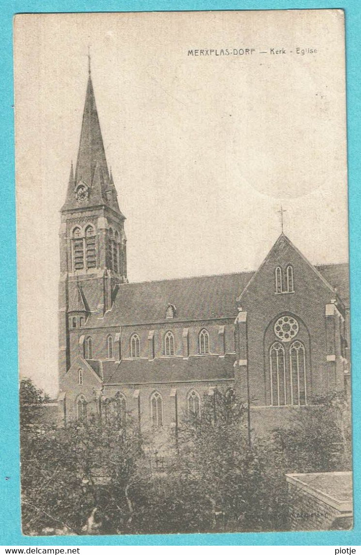 * Merksplas - Merxplas (Antwerpen - Anvers) * (Uitg A. Cornelissen) Merksplas Dorp, église, Kerk, Church, Kirche - Merksplas