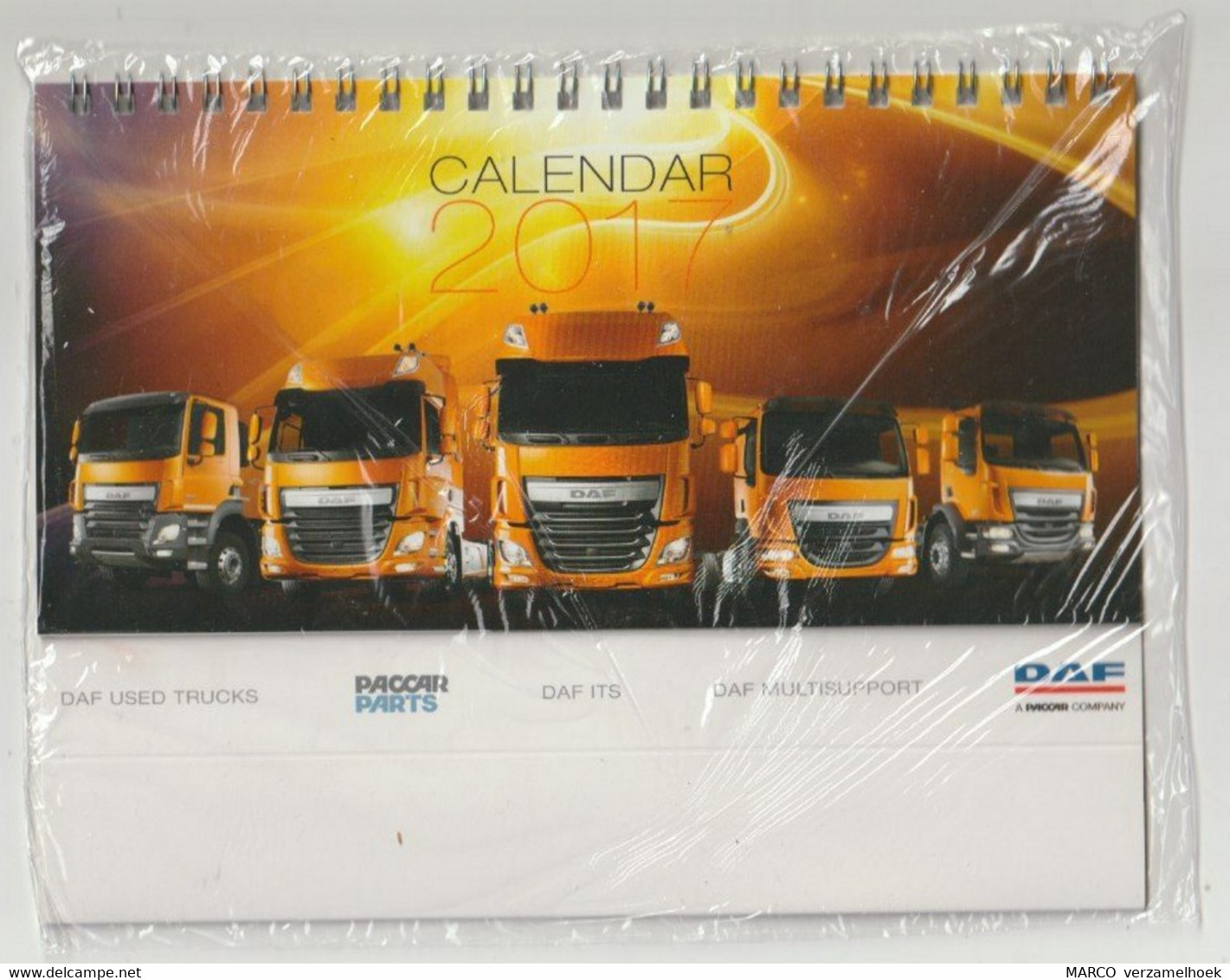 Kalender: DAF Trucks Eindhoven (NL) 2017 Paccar-parts - Vrachtwagens