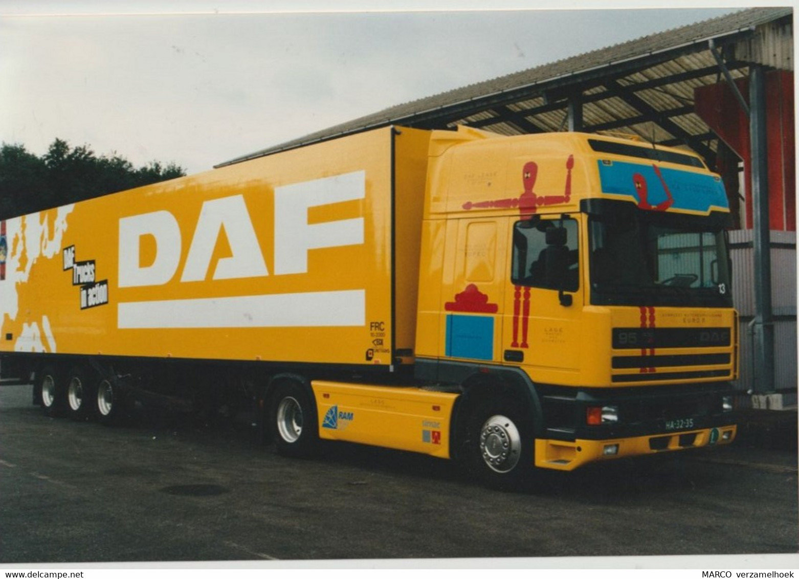 Foto-photo DAF Trucks Eindhoven (NL) Daf 95 Trucks In Action - Camions
