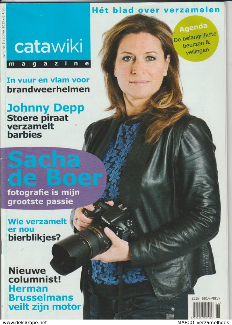 Catawiki Magazine 8-2015 Sacha De Boer - Johhny Depp - Brandweerhelmen - Bierblikjes - Herman Brusselmans - Trödler & Sammler