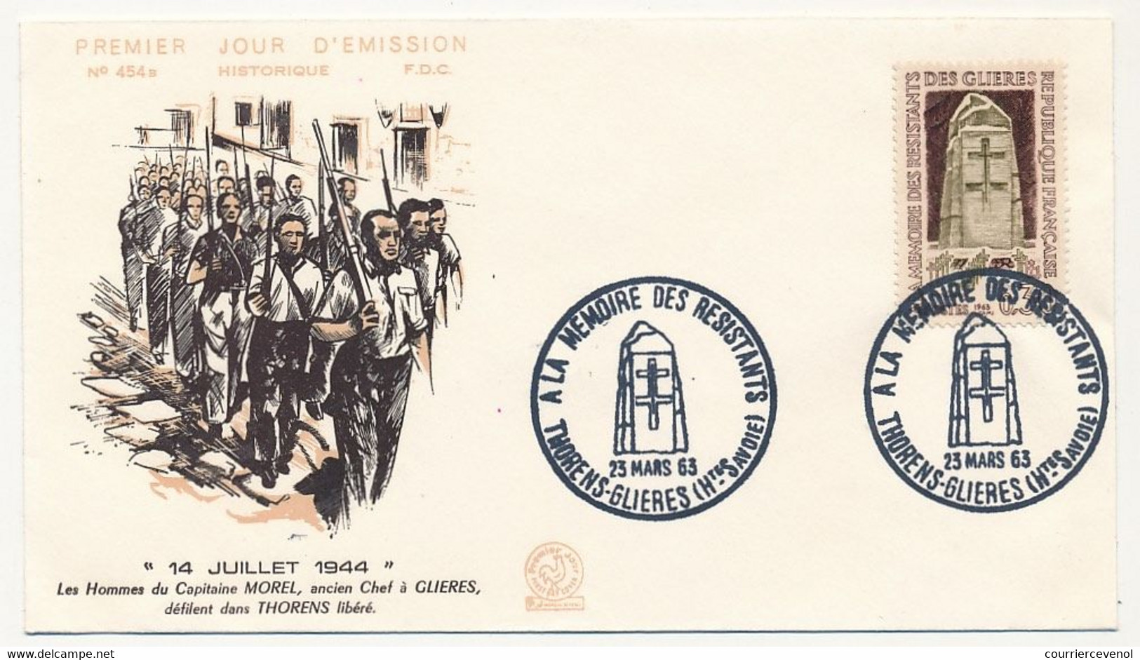 6 Enveloppes FDC Hauts Lieux De La Résistance - Crypte Des Déportés Paris Et Cimetière De Glières-Thones - Obl Diverses - 1960-1969