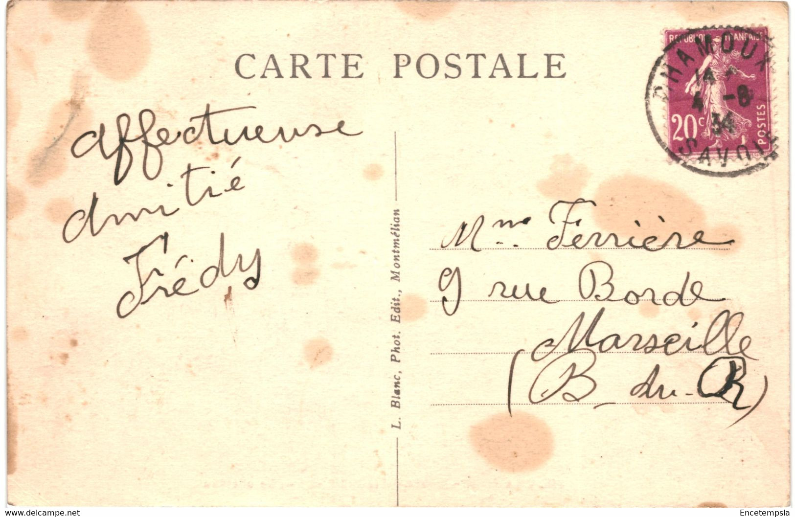 CPA  Carte Postale France Chamoux-sur-Gelon  Le Château 1934 VM64561 - Chamoux Sur Gelon