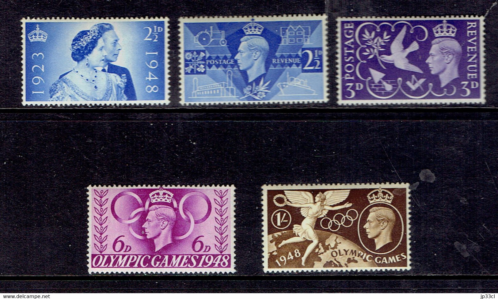 Petit Lot De 5 Timbres MNH** (fraîcheur Postale) 1948 - Verzamelingen