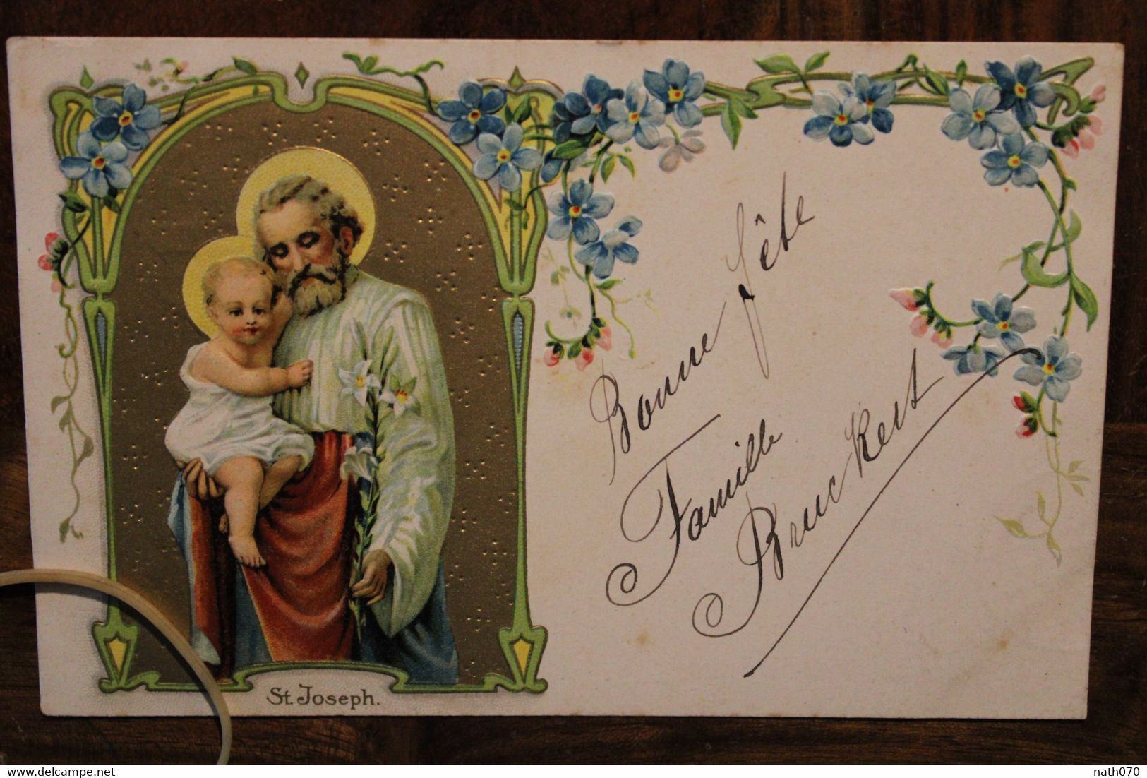 AK 1907 Cpa St Joseph Sanctus Josephus Litho Religion  Alsace Elsass - Sonstige & Ohne Zuordnung