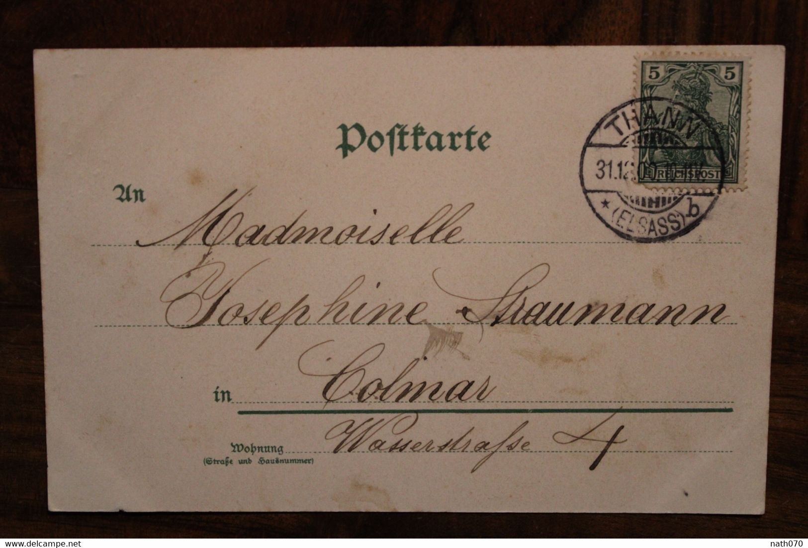 Ak CPA 1900 Fleurs Carte Voyagée Elsass Alsace Litho Gruss Aus Mein Herz - Other & Unclassified