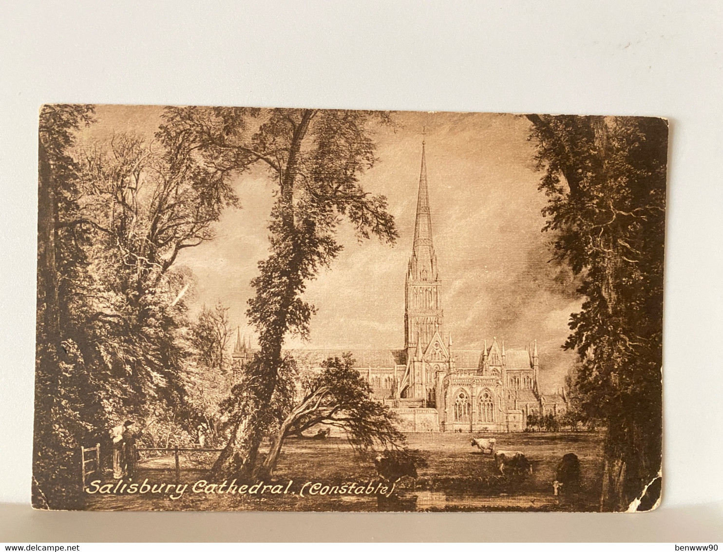 Salisbury Cathedral, Wiltshire Postcard F Frith & Co - Salisbury