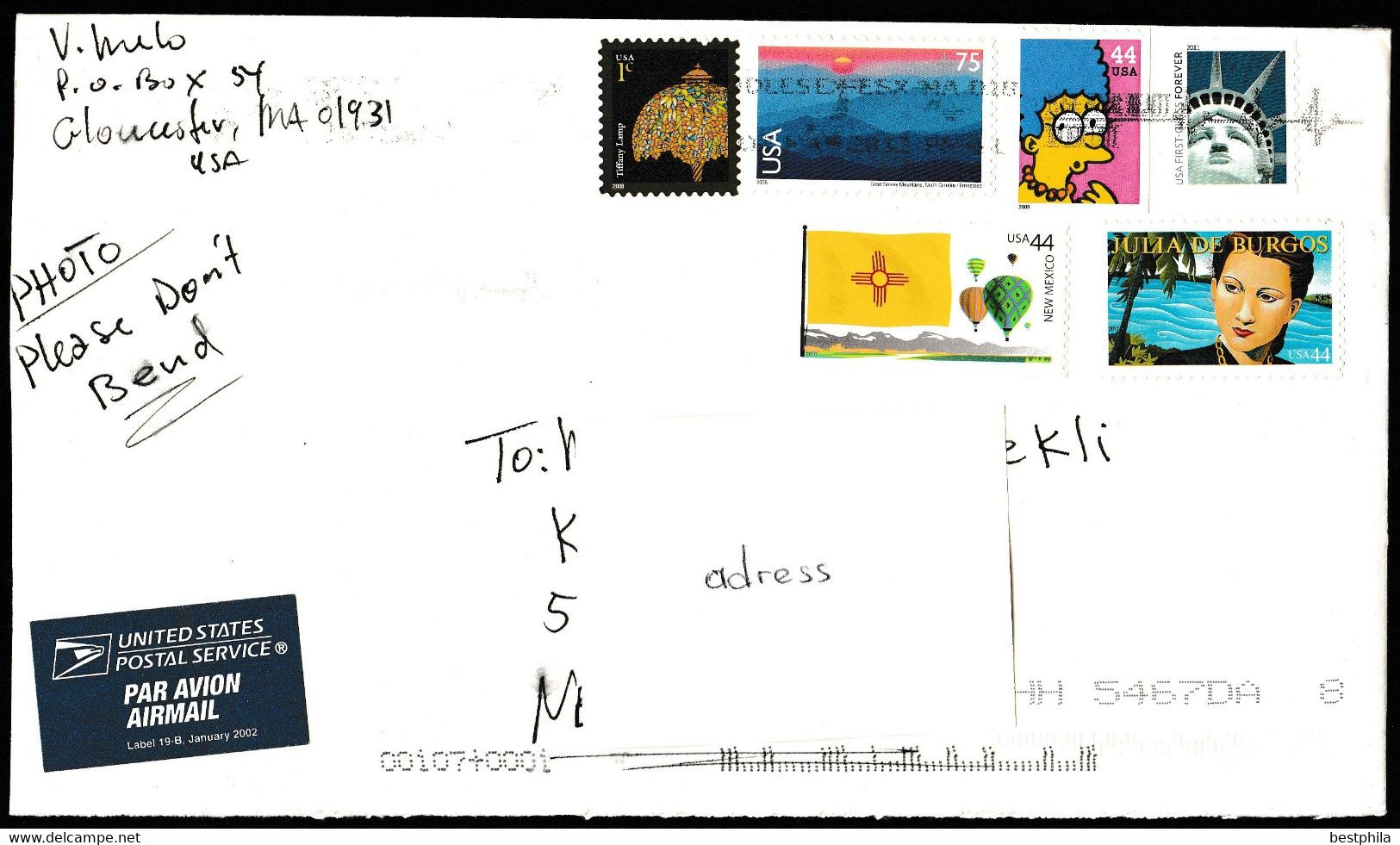 Usa, Amerika, Verenigde Staten - Postal History & Philatelic Cover With Registered Letter - 159 - Andere & Zonder Classificatie