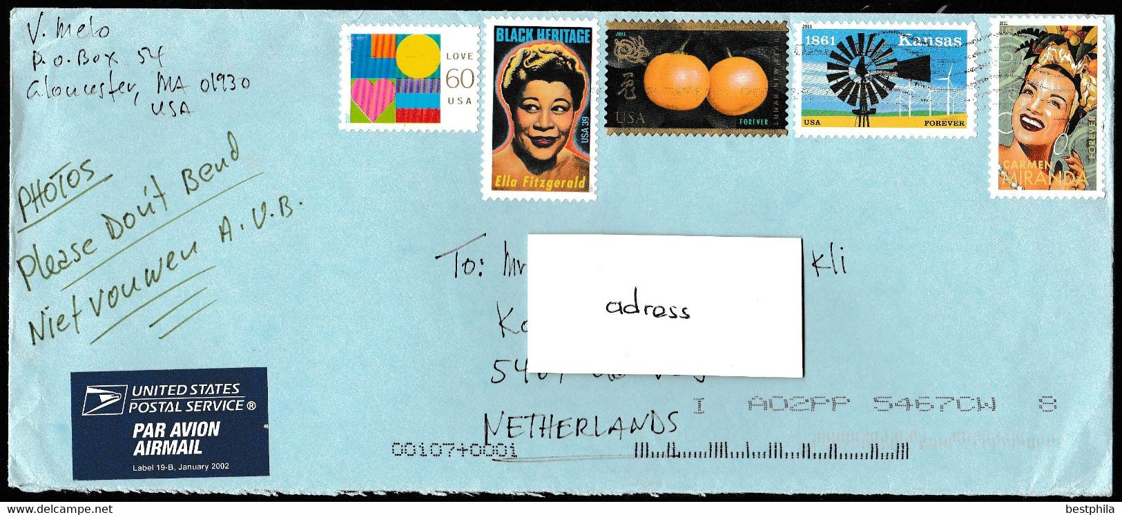 Usa, Amerika, Verenigde Staten - Postal History & Philatelic Cover With Registered Letter - 161 - Andere & Zonder Classificatie
