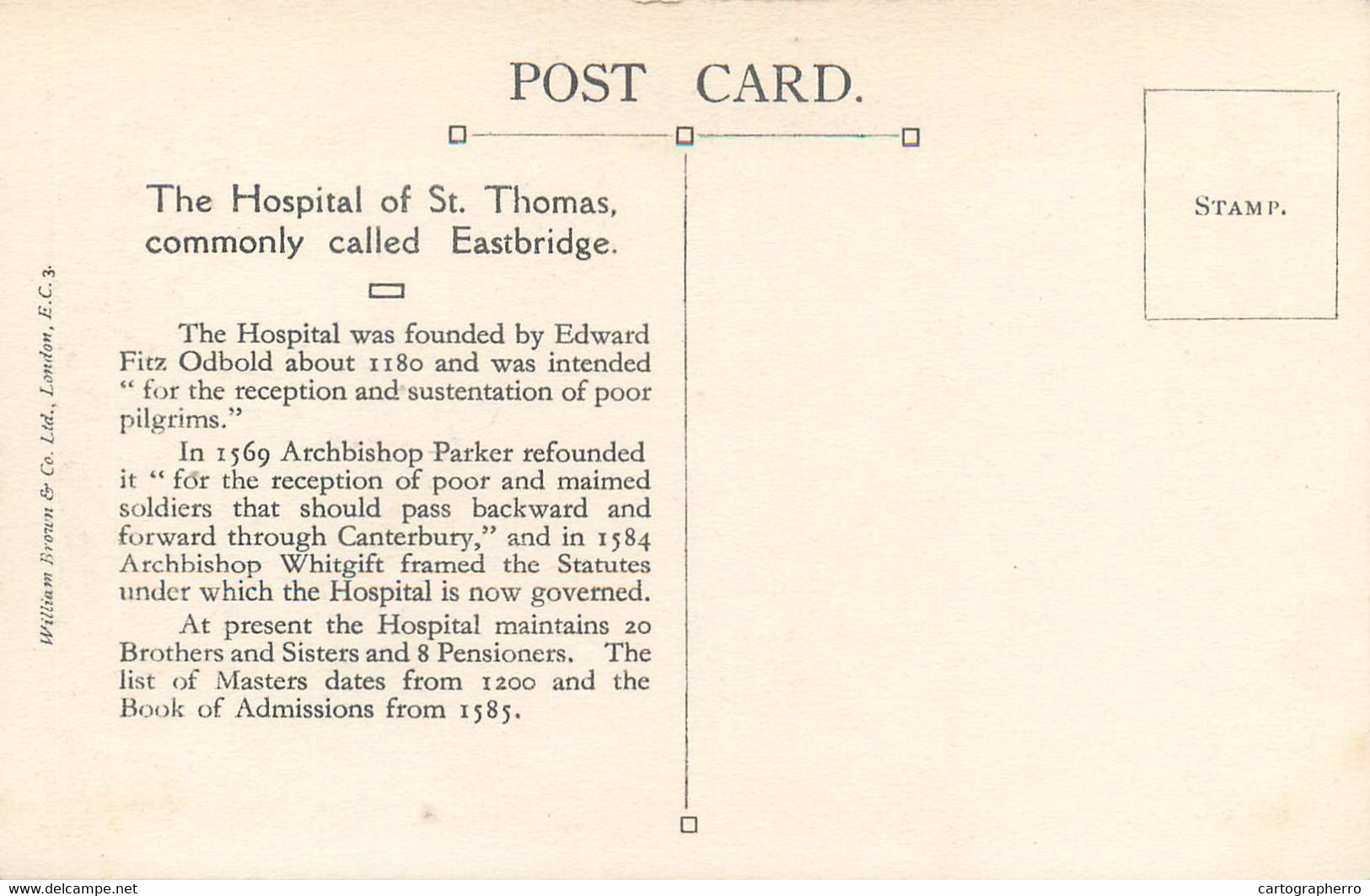 England Canterbury Eastbridge Hospital Of St Thomas - Canterbury