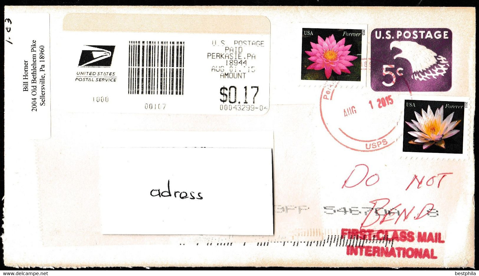 Usa, Amerika, Verenigde Staten - Postal History & Philatelic Cover With Registered Letter - 191 - Autres & Non Classés
