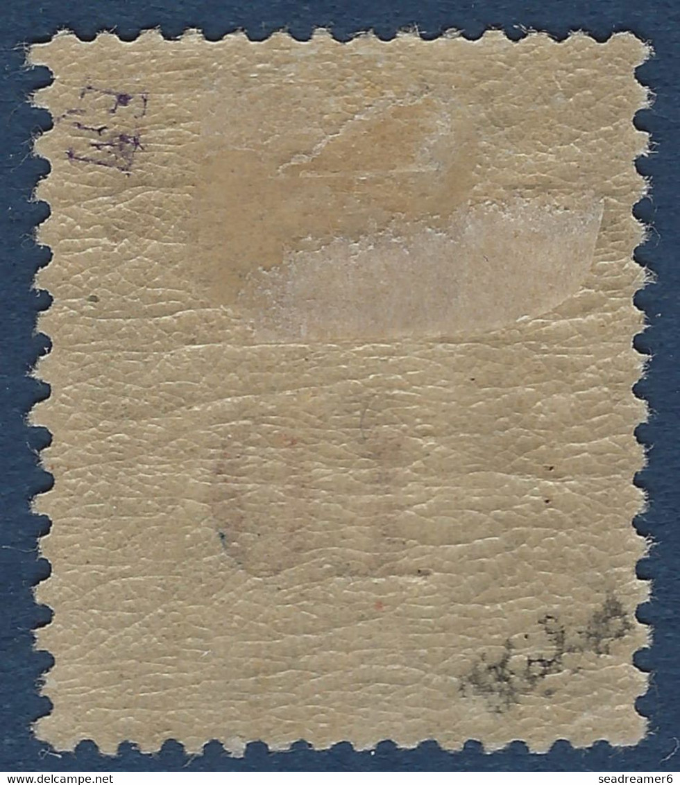 France Colonies Zanzibar N°13b* 1 Anna & 10 Sur 3c Gris Type III Tres Frais Signé CALVES - Ungebraucht