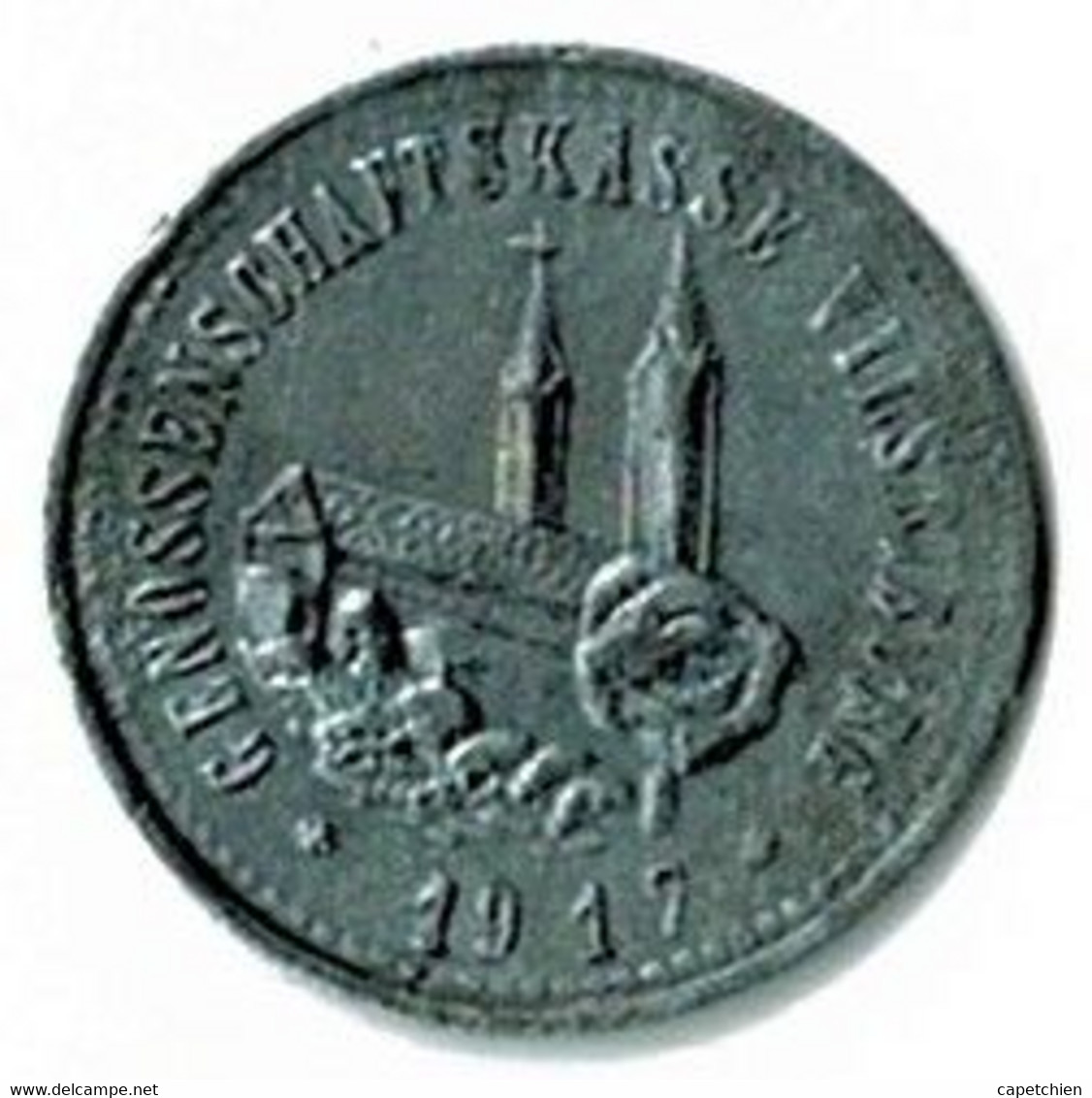 ALLEMAGNE / NOTGELD / VILSBIBURG / 10 PF./ / ZINC / 19.5  Mm / ETAT TTB / 563.1 - Andere & Zonder Classificatie