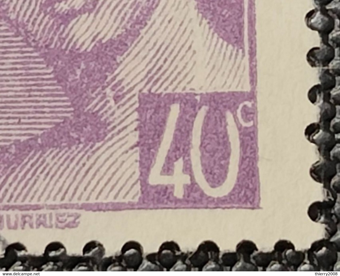 N° 548 (Variété, 4Uc Au Lieu De 40c)  Avec Oblitération Cachet à Date  TB - Gebraucht