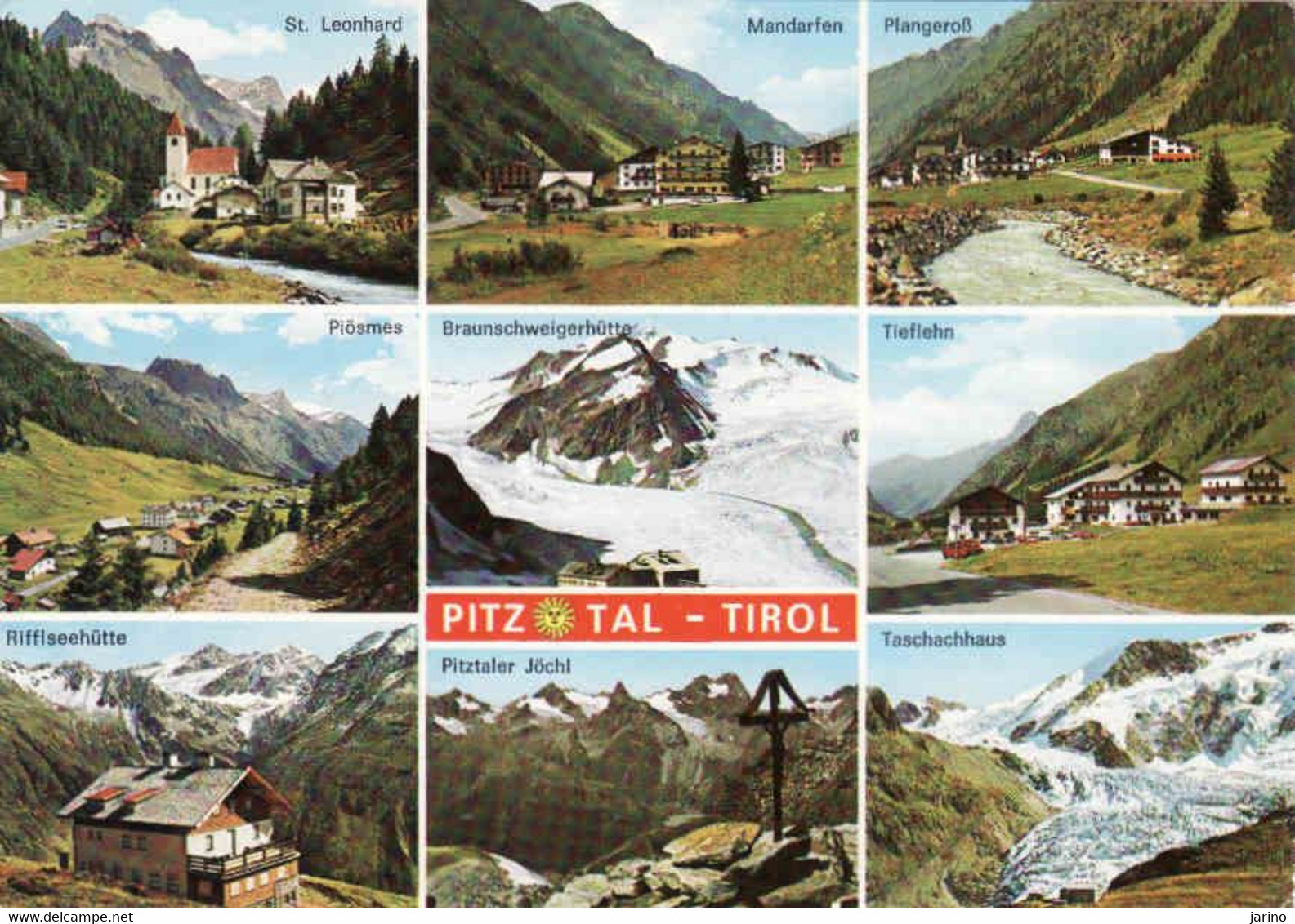 Österreich, Tirol, Pitztal, St. Leonhard, Mandarfen, Plangeross, Pioesmes,Tieflehn, Gebraucht 1980 - Pitztal