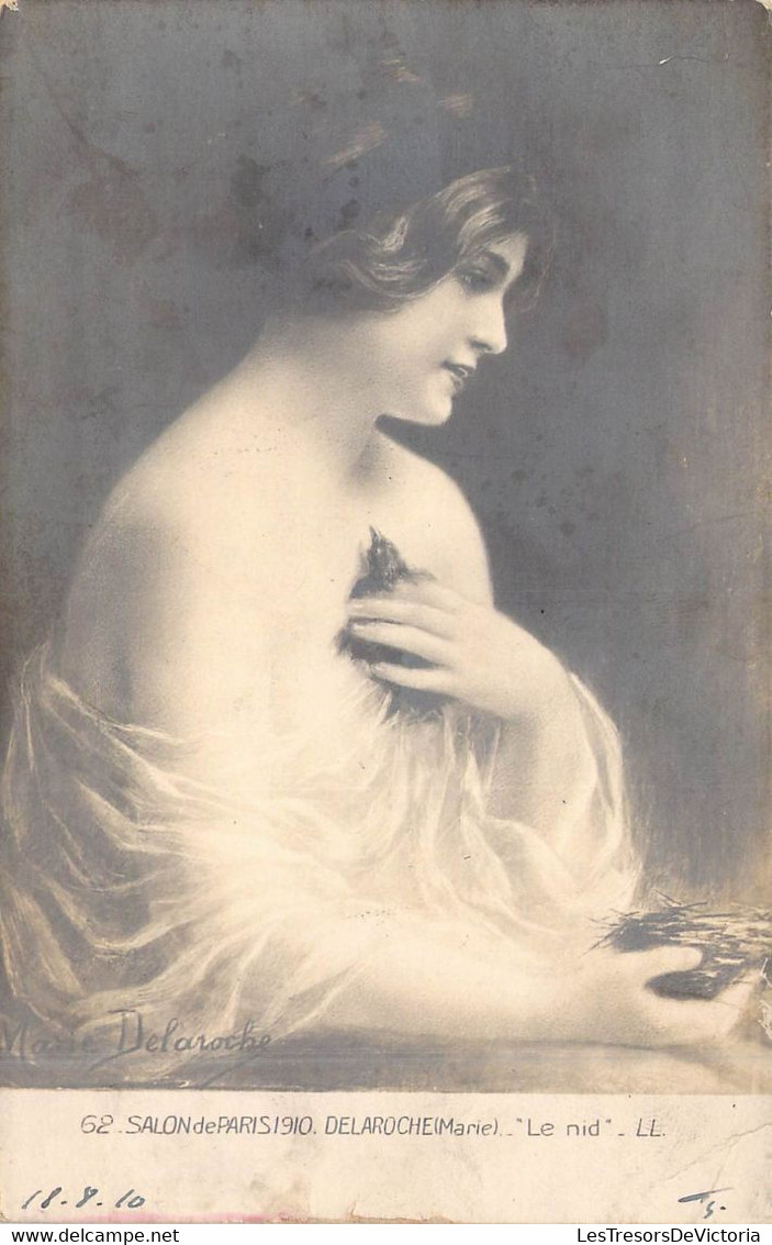 ARTS - Tableaux Et Peintures - Marie Delaroche - 62 - Salon De Paris 1910 - "le Nid" - LL - Carte Postale Ancienne - Paintings