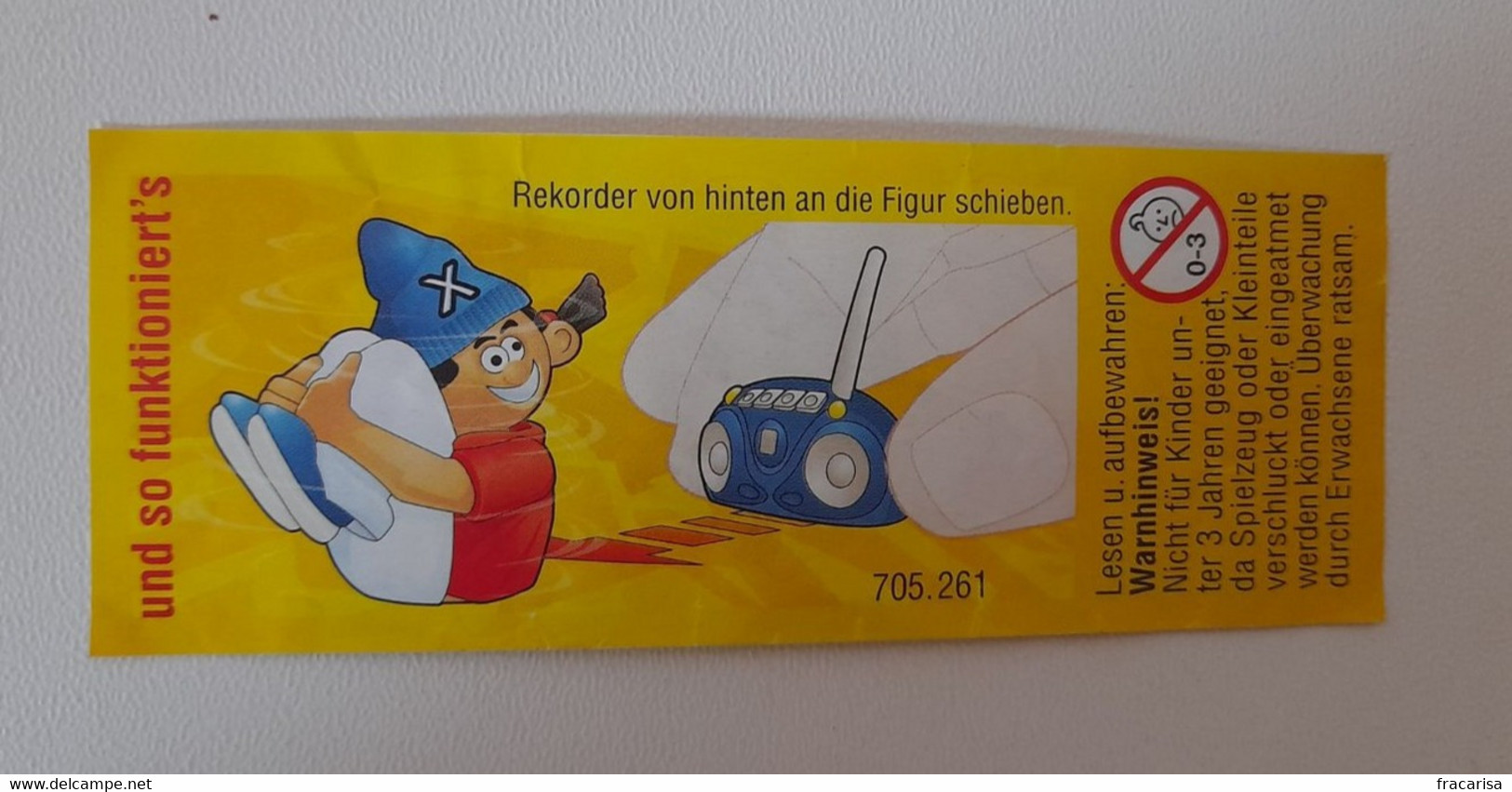 KINDER SURPRISE 2003 Deutch :           BPZ : 705.261 - Handleidingen