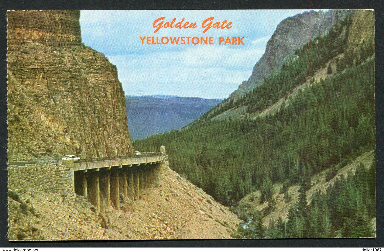 Golden Gate. Yellowstone National Park  -   Used  1980 - 2 Scans For Condition.(Originalscan !!) - Yellowstone