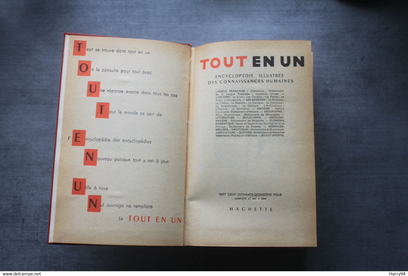 Encyclopédie illustrée des connaissances humaines Tout en Un Hachette 1961
