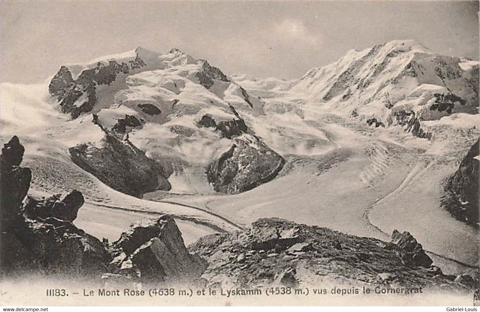 Zermatt Le Mont Rose Et Le Lyskamm Vus Depuis Le Gornergrat - Zermatt