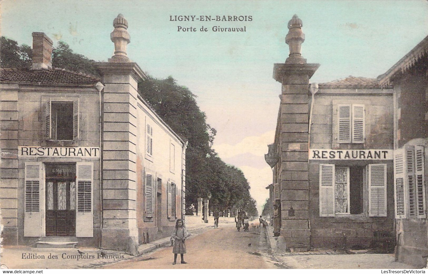 FRANCE - 55 - LIGNY EN BARROIS - Porte De Givrauval - Colorisée - Carte Postale Ancienne - Ligny En Barrois