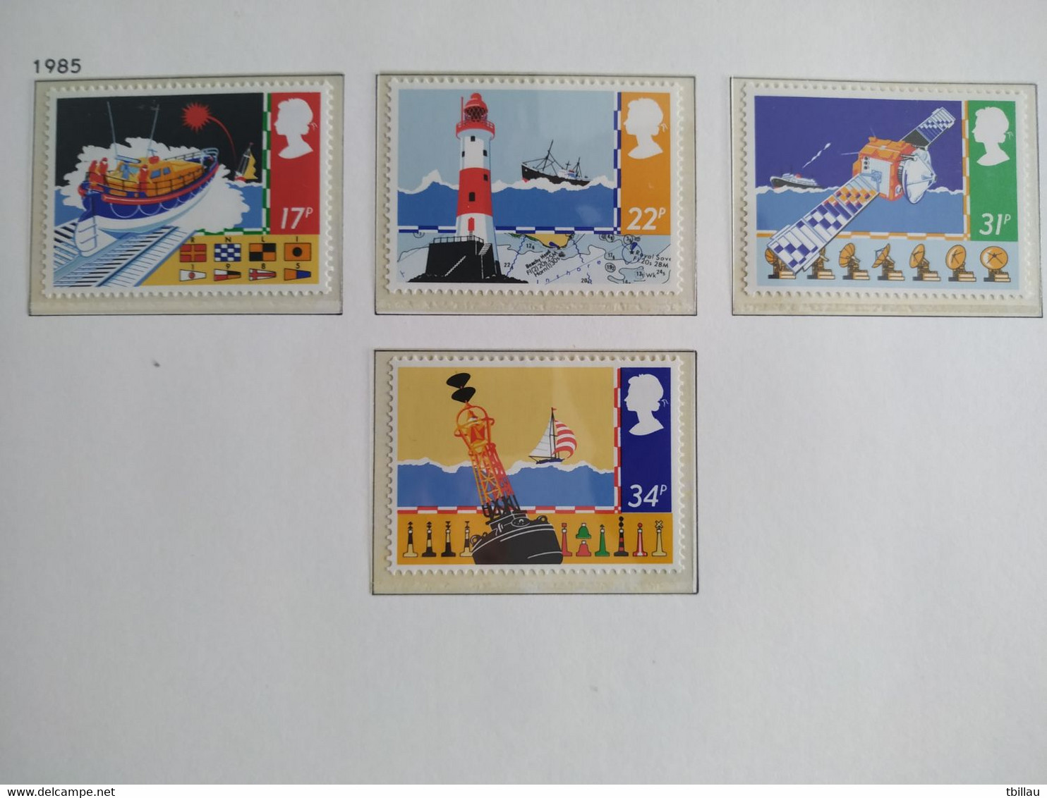 GRANDE BRETAGNE UK 1985 Y&T 1182 /1185 SG 1286 /1289 - Personalisierte Briefmarken