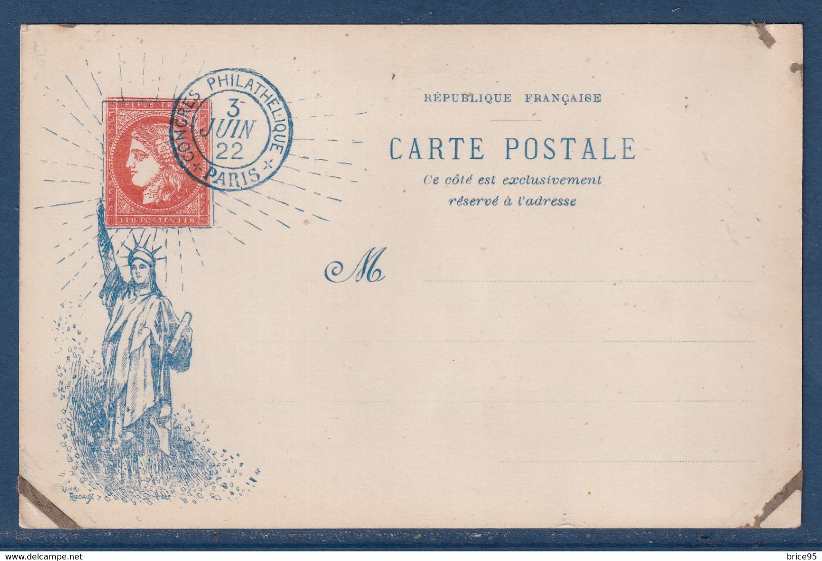 France - Carte Postale - CPA - Congrès Philatélique - Paris - 1922 - Bourses & Salons De Collections