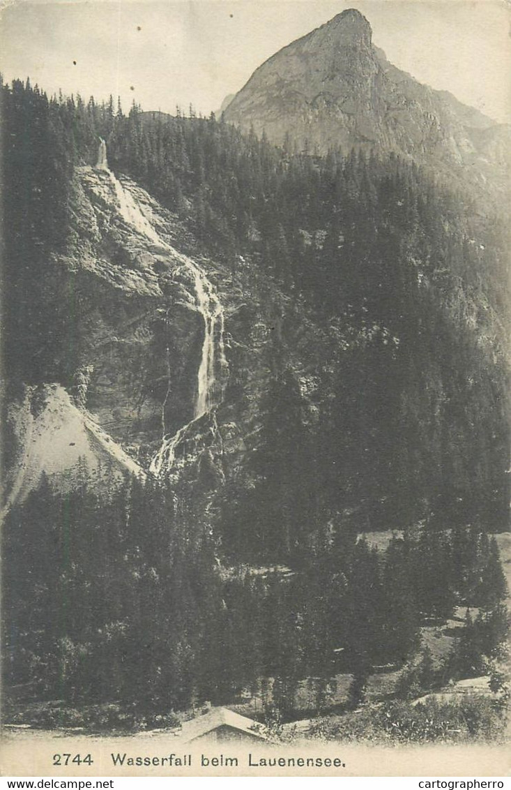 Switzerland Wasserfall Beim Lauenensee - Lauenen