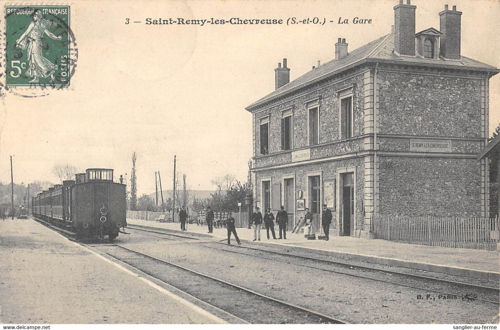 CPA 78 SAINT REMY LES CHEVREUSE / LA GARE / TRAIN - St.-Rémy-lès-Chevreuse