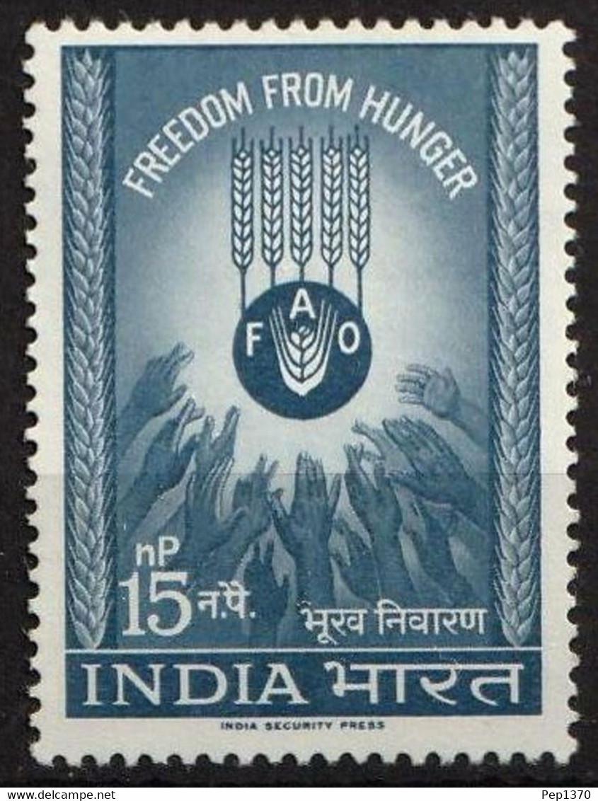 INDIA 1963 - CONTRA EL HAMBRE - YVERT 158** - Nuovi