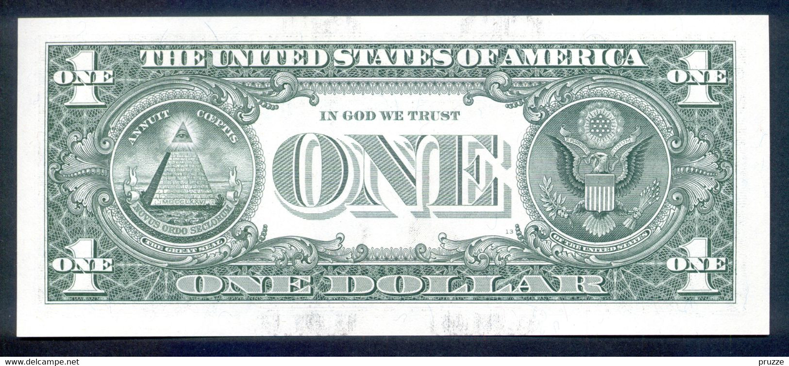 USA 2013, Federal Reserve Note, 1 $, One Dollar, B = New York, B13211745B, UNC - Billetes De La Reserva Federal (1928-...)