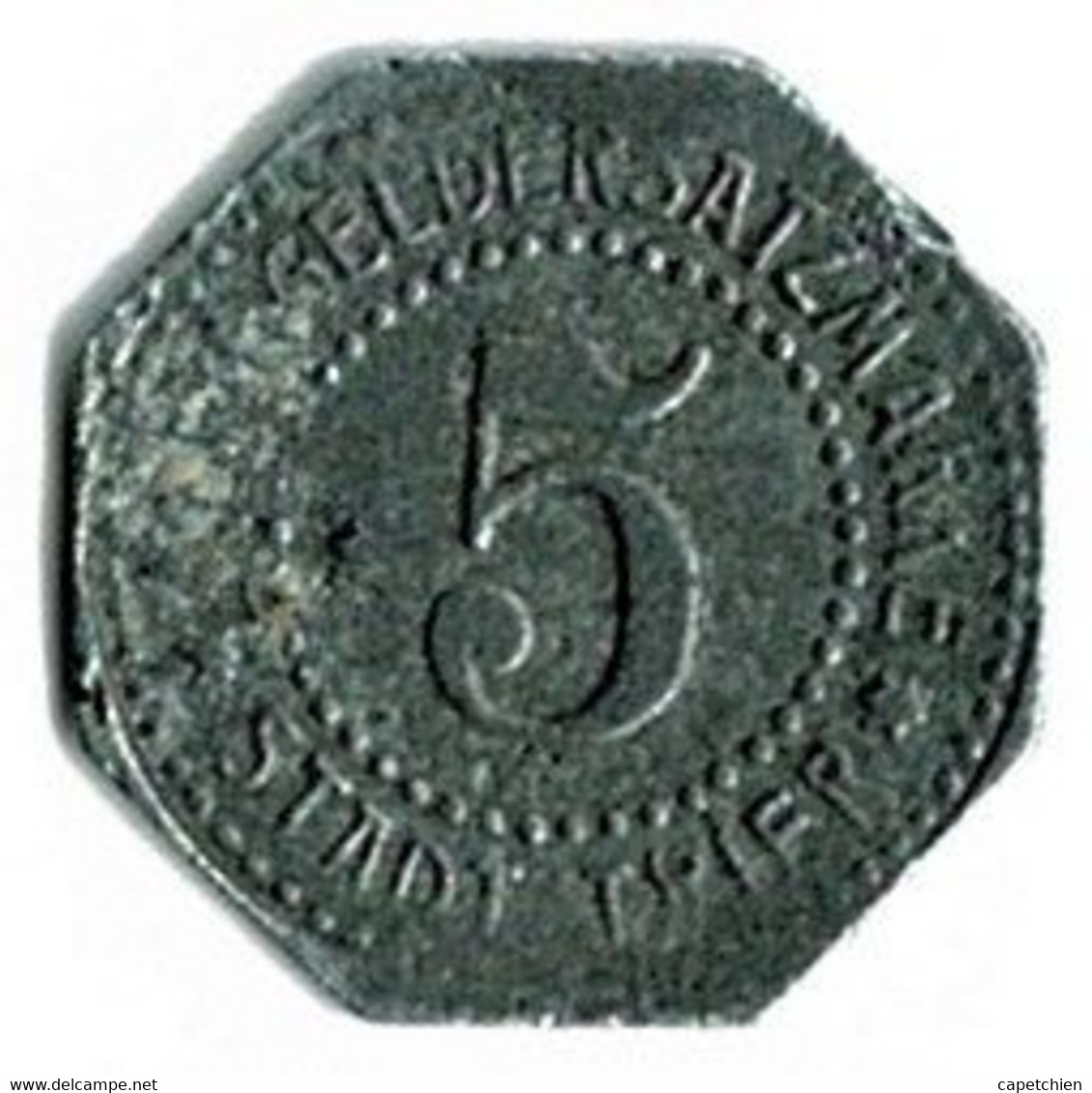 ALLEMAGNE / NOTGELD / STADT TRIER  / 10 PF./ 19?? / ZINC / 20.9  Mm / ETAT TB + / 549.3 - Other & Unclassified