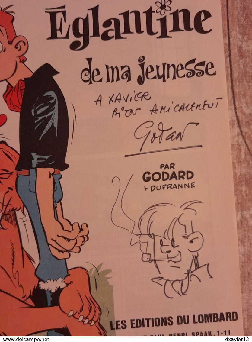 Bande Dessinée Dédicacée -  Martin Milan 15 - Eglantine De Ma Jeunesse (1972) - Autographs