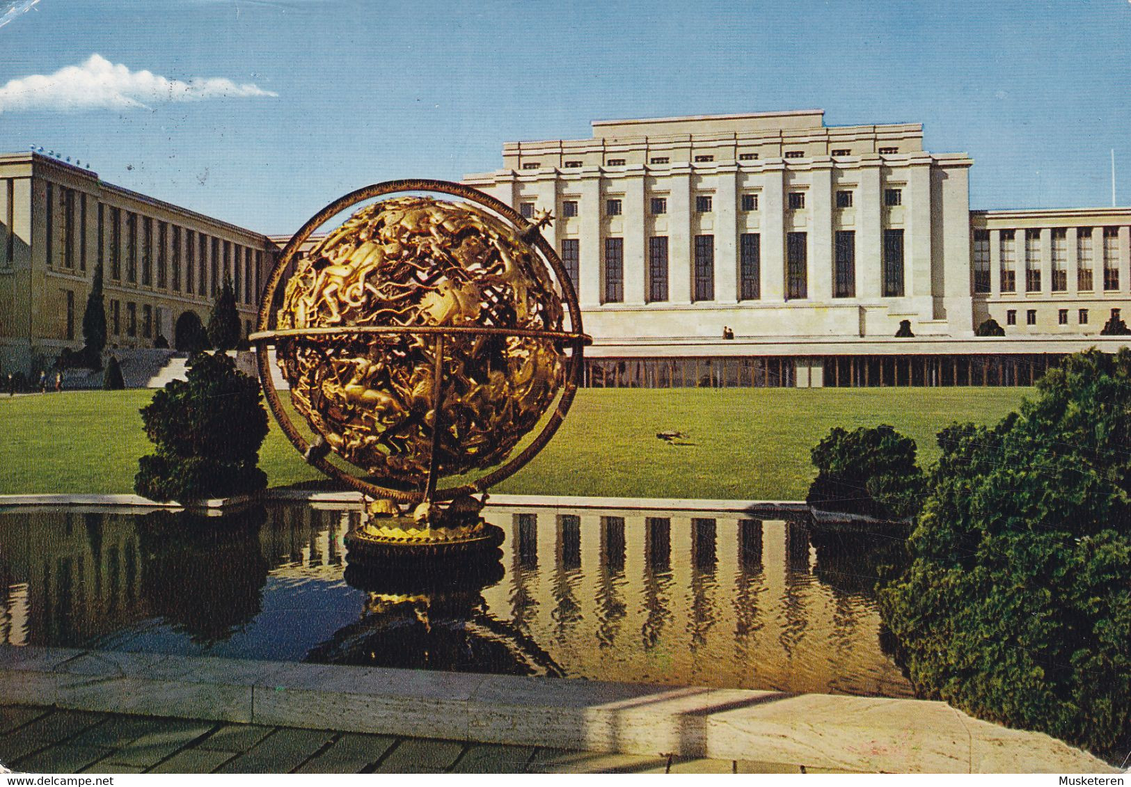 United Nations PPC Geneve Palais Des Nations PAR AVION Luftpost Via Aerea Label GENEVE 1979 RICHMOND Vi. USA - Briefe U. Dokumente