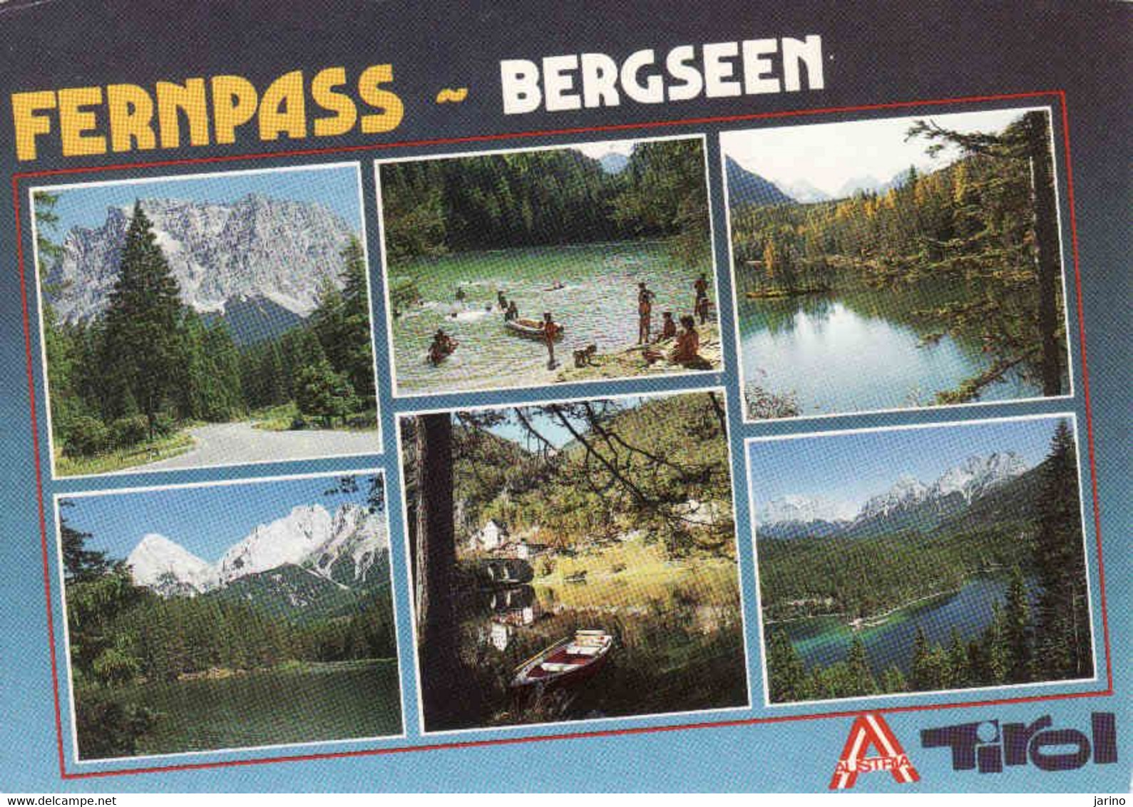 Österreich, Tirol, Fernpass - Bergseen, Lechtal, Gebraucht 1996 - Lechtal