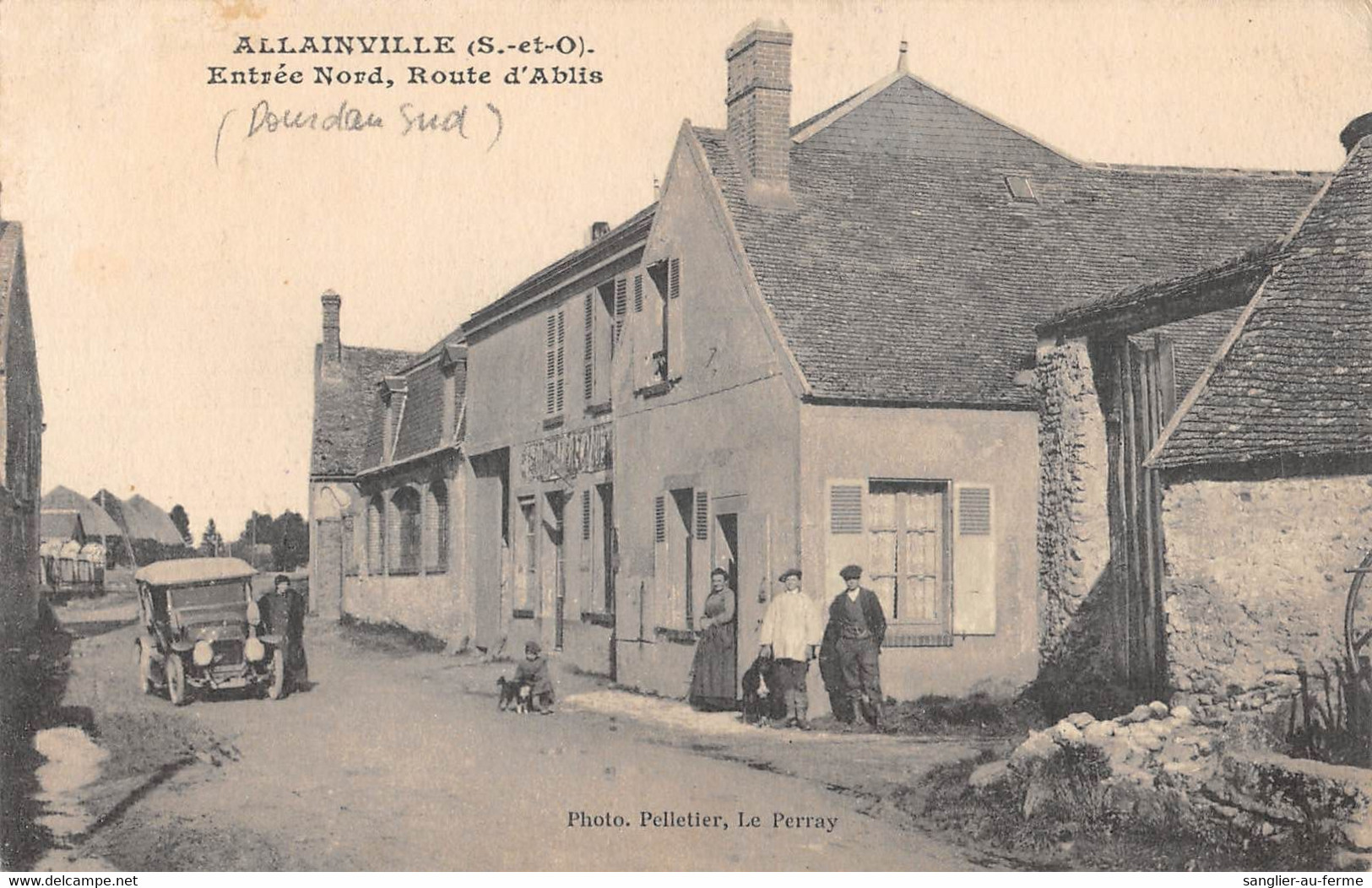 CPA 78 ALLAINVILLE / ENTREE NORD / ROUTE D'ABLIS / VOITURE - Andere & Zonder Classificatie