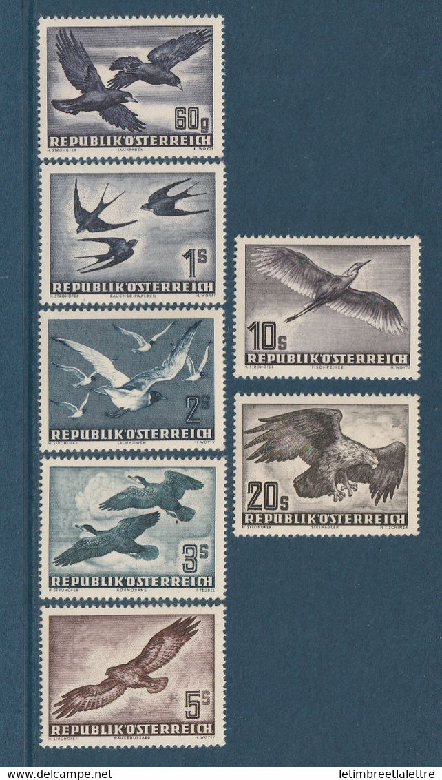 Autriche - Poste Aérienne - YT N° 54 A 60 ** - Neuf Sans Charnière - 1953 - Other & Unclassified