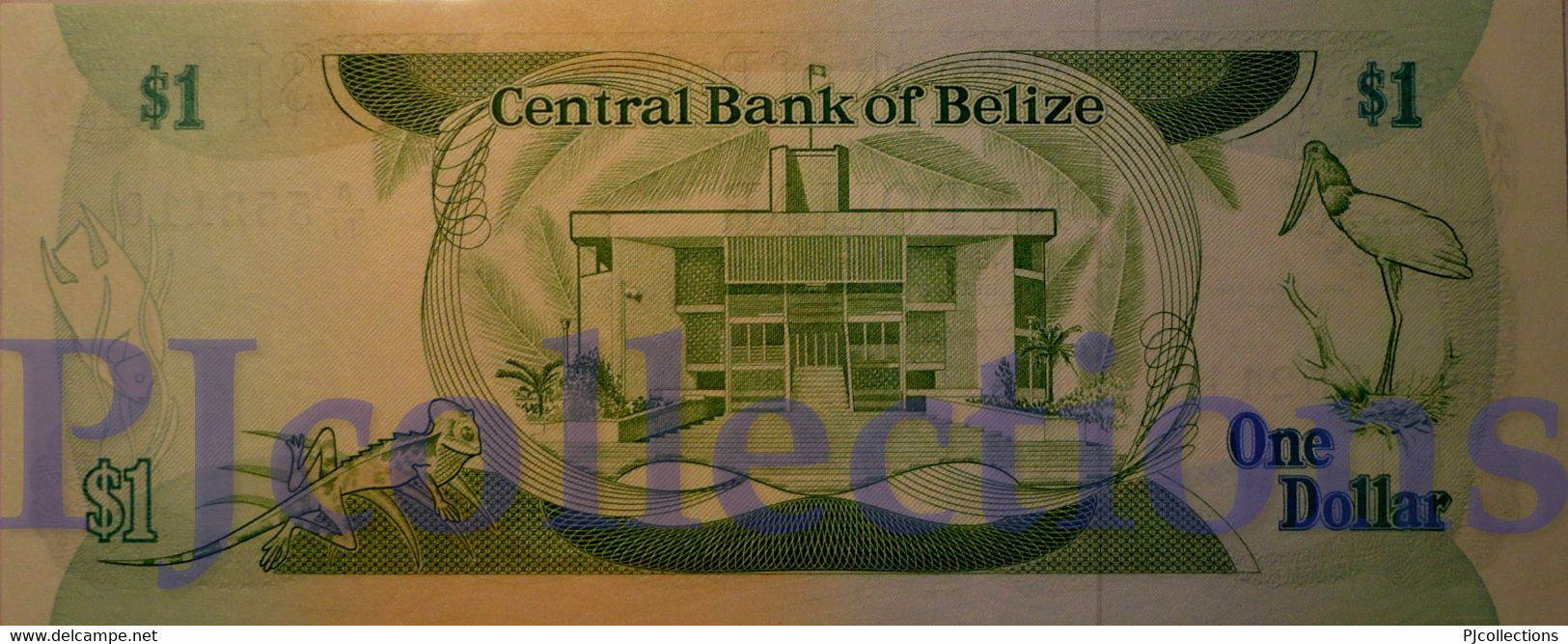 BELIZE 1 DOLLAR 1987 PICK 46c UNC - Belize