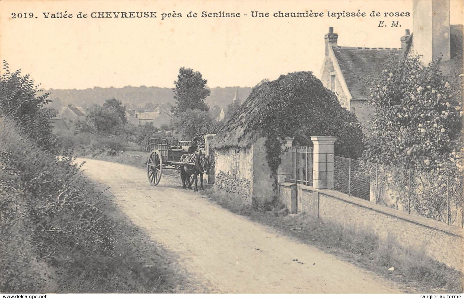 CPA 78 VALLEE DE CHEVREUSE / PRES DE SENLISSE / UNE CHAUMIERE TAPISSEE DE ROSES - Autres & Non Classés