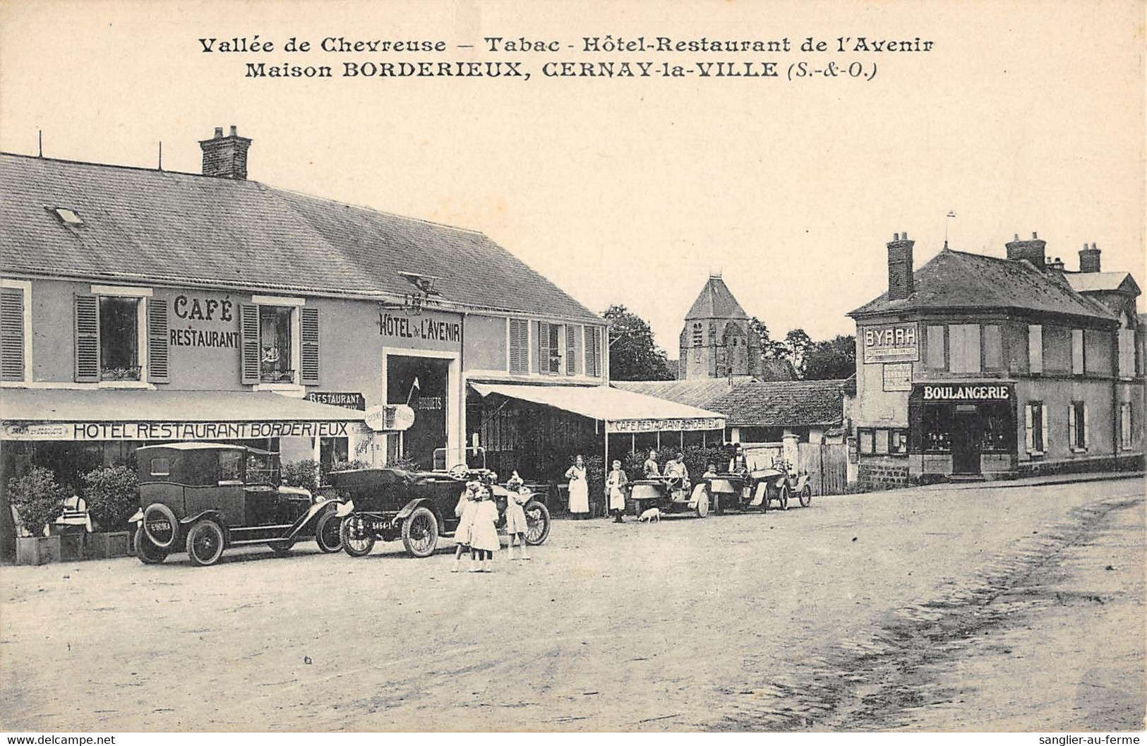 CPA 78 CERNAY LA VILLE / MAISON BORDERIEUX / TABAC / HOTEL / RESTAURANT DE L'AVENIR - Cernay-la-Ville